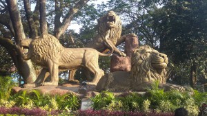 Monumen Singo Edan Taman Trunojoyo